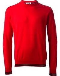 Maglione girocollo rosso di Moschino