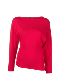 Maglione girocollo rosso di Pinko