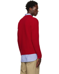 Maglione girocollo rosso di Gimaguas