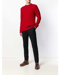Maglione girocollo rosso di Woolrich