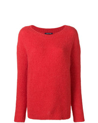 Maglione girocollo rosso di Woolrich