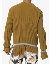 Maglione girocollo senape di Helen Lawrence
