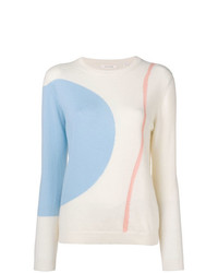 Maglione girocollo stampato beige di Chinti & Parker