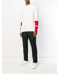Maglione girocollo stampato beige di Calvin Klein 205W39nyc
