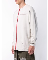 Maglione girocollo stampato bianco e rosso di Komakino