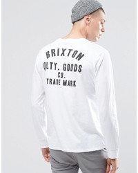 Maglione girocollo stampato bianco di Brixton