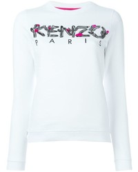 Maglione girocollo stampato bianco di Kenzo