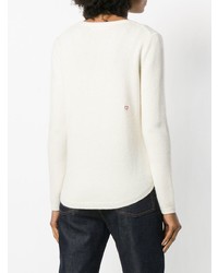 Maglione girocollo stampato bianco di Chinti & Parker