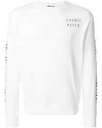Maglione girocollo stampato bianco di McQ
