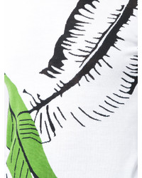 Maglione girocollo stampato bianco di Sonia Rykiel