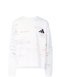 Maglione girocollo stampato bianco di Yeezy