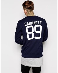 Maglione girocollo stampato blu scuro di Carhartt