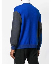 Maglione girocollo stampato blu scuro di Omc