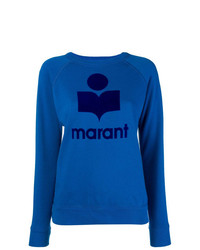 Maglione girocollo stampato blu di Isabel Marant Etoile