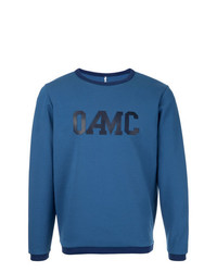 Maglione girocollo stampato blu di Oamc