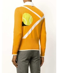 Maglione girocollo stampato giallo di Thom Browne