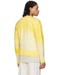 Maglione girocollo stampato giallo di A-Cold-Wall*