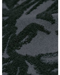 Maglione girocollo stampato grigio scuro di Versace