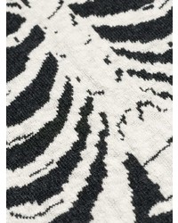 Maglione girocollo stampato grigio scuro di Saint Laurent