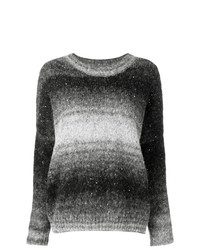 Maglione girocollo stampato grigio scuro di Snobby Sheep
