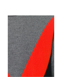 Maglione girocollo stampato grigio di AMI Alexandre Mattiussi
