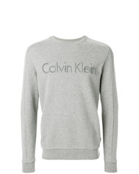 Maglione girocollo stampato grigio di Calvin Klein Jeans