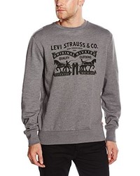Maglione girocollo stampato grigio di Levi's