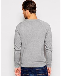 Maglione girocollo stampato grigio di Boss Orange