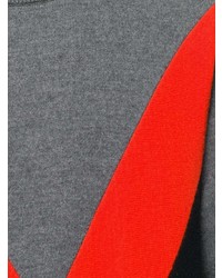 Maglione girocollo stampato grigio di AMI Alexandre Mattiussi