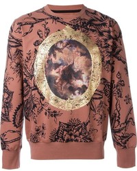 Maglione girocollo stampato marrone di Vivienne Westwood