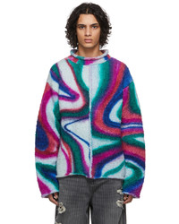 Maglione girocollo stampato multicolore di AGR