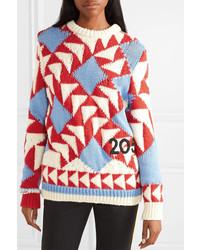 Maglione girocollo stampato multicolore di Calvin Klein 205W39nyc