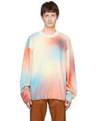 Maglione girocollo stampato multicolore di Nanushka