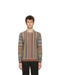 Maglione girocollo stampato multicolore di Paul Smith