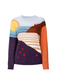 Maglione girocollo stampato multicolore di Sonia Rykiel