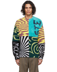 Maglione girocollo stampato multicolore di Stella McCartney