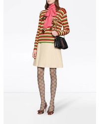 Maglione girocollo stampato multicolore di Gucci
