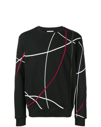 Maglione girocollo stampato nero e bianco di Les Hommes Urban