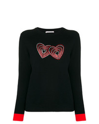 Maglione girocollo stampato nero di Chinti & Parker
