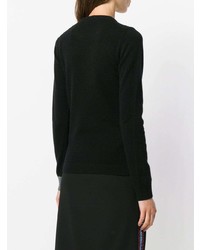 Maglione girocollo stampato nero di N°21