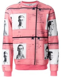 Maglione girocollo stampato rosa di Carven