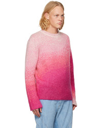 Maglione girocollo stampato rosa di ERL