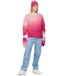 Maglione girocollo stampato rosa di ERL
