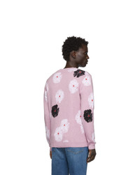 Maglione girocollo stampato rosa di Saturdays Nyc