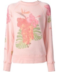 Maglione girocollo stampato rosa di Wildfox Couture