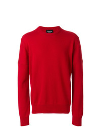 Maglione girocollo stampato rosso di Calvin Klein 205W39nyc