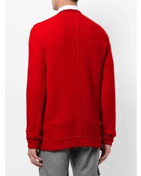 Maglione girocollo stampato rosso di Dondup