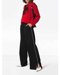 Maglione girocollo stampato rosso di Givenchy