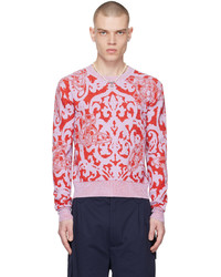 Maglione girocollo stampato viola chiaro di Vivienne Westwood