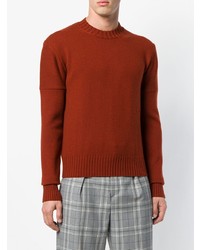 Maglione girocollo terracotta di Calvin Klein 205W39nyc